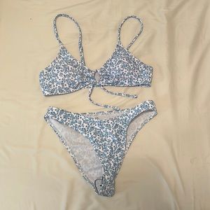 XS Blue Floral Bikini